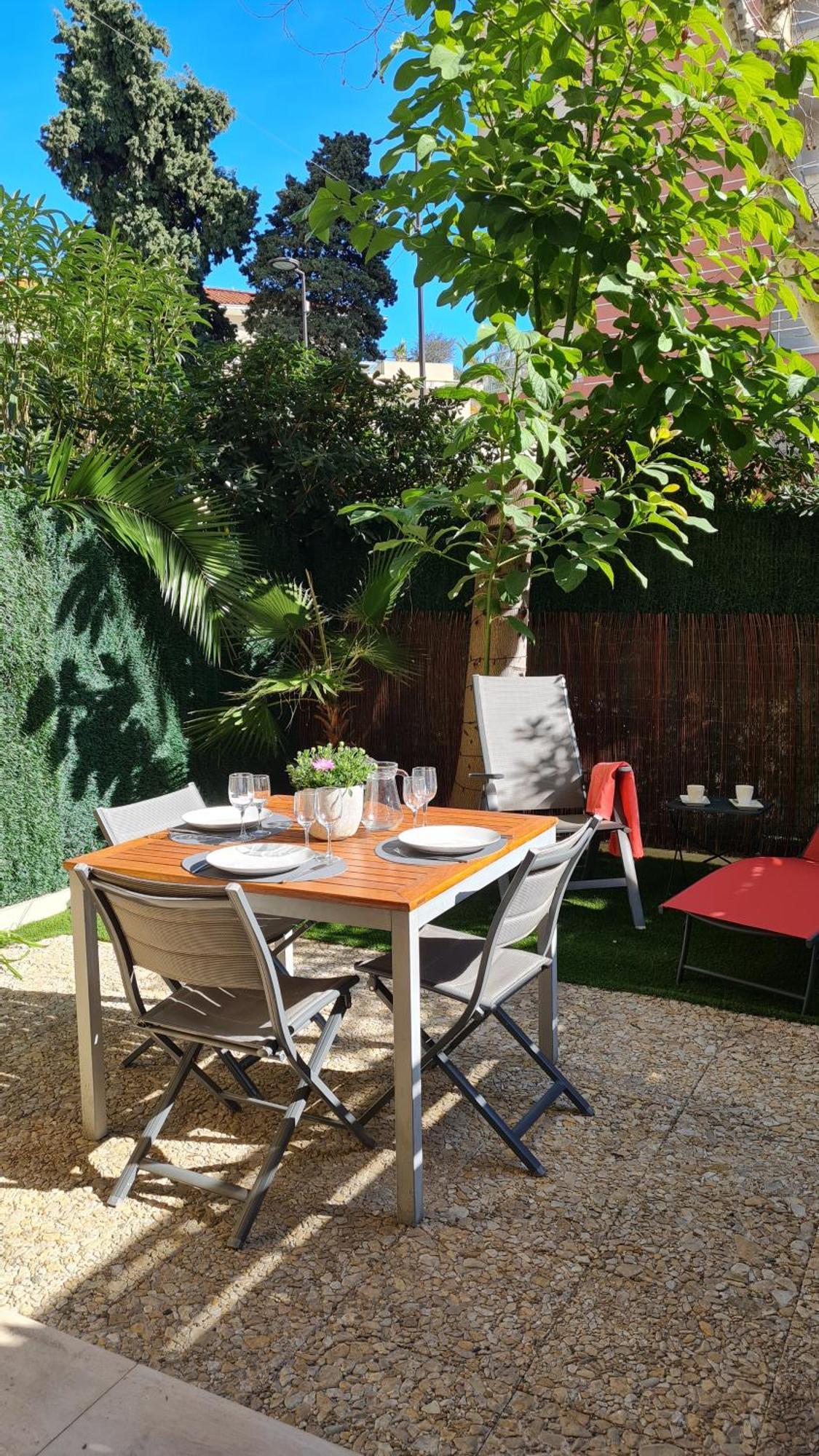 אנטיב Studio Sun-Beach Avec Parking Et Jardin - 500M Des Plages De Juan Les Pins מראה חיצוני תמונה